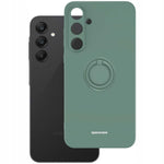 Spacecase Silicone Ring Galaxy A55 5G dark green