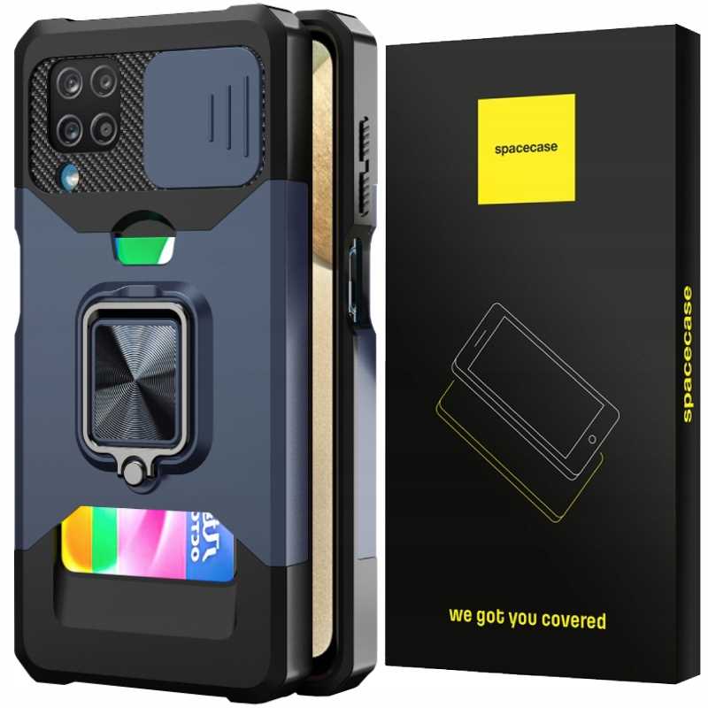 Spacecase Task Galaxy A12 niebieski
