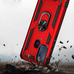 Spacecase Ring NX Moto G60s czerwony