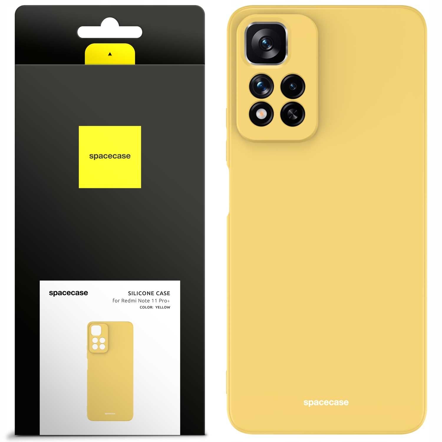 Spacecase Silicone Case Redmi Note 11 Pro+ yellow