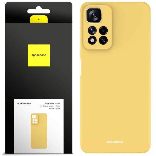 Spacecase Silicone Case Redmi Note 11 Pro+ yellow