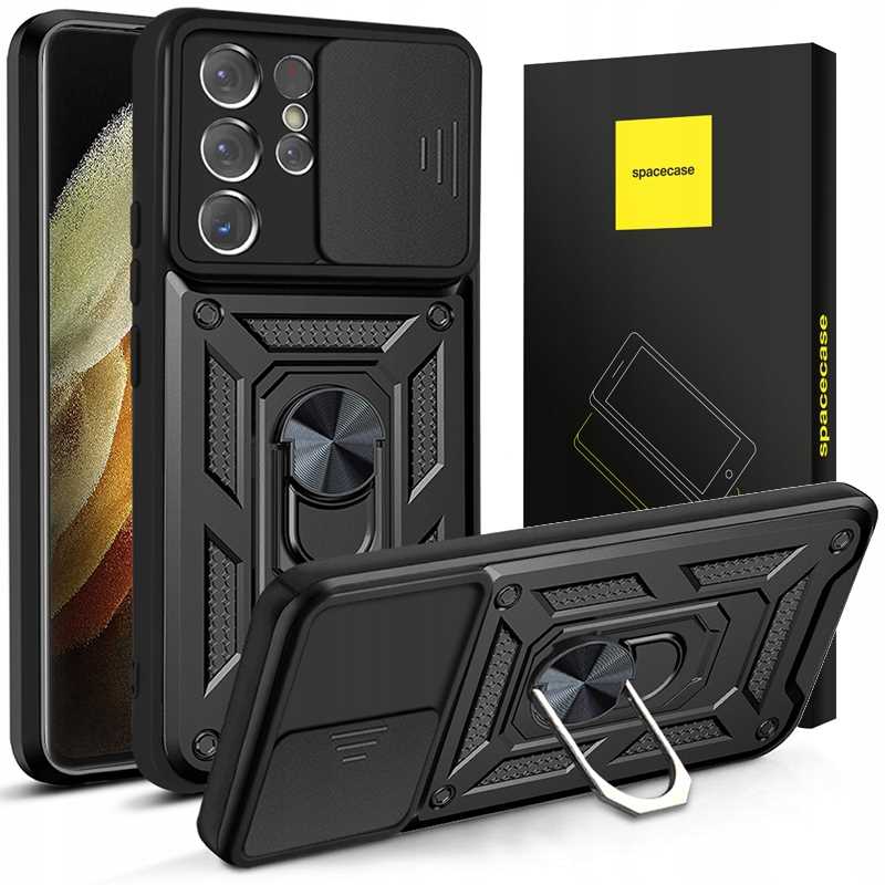 Spacecase Camring Galaxy S21 Ultra black