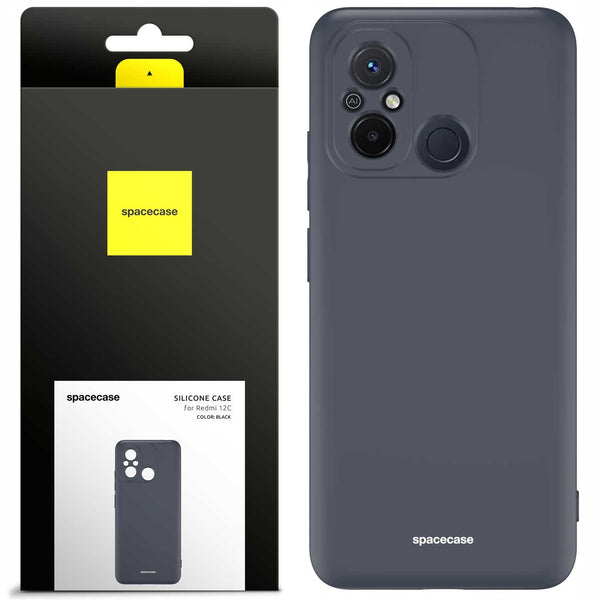 Spacecase Silicone Case Redmi Redmi 12C black