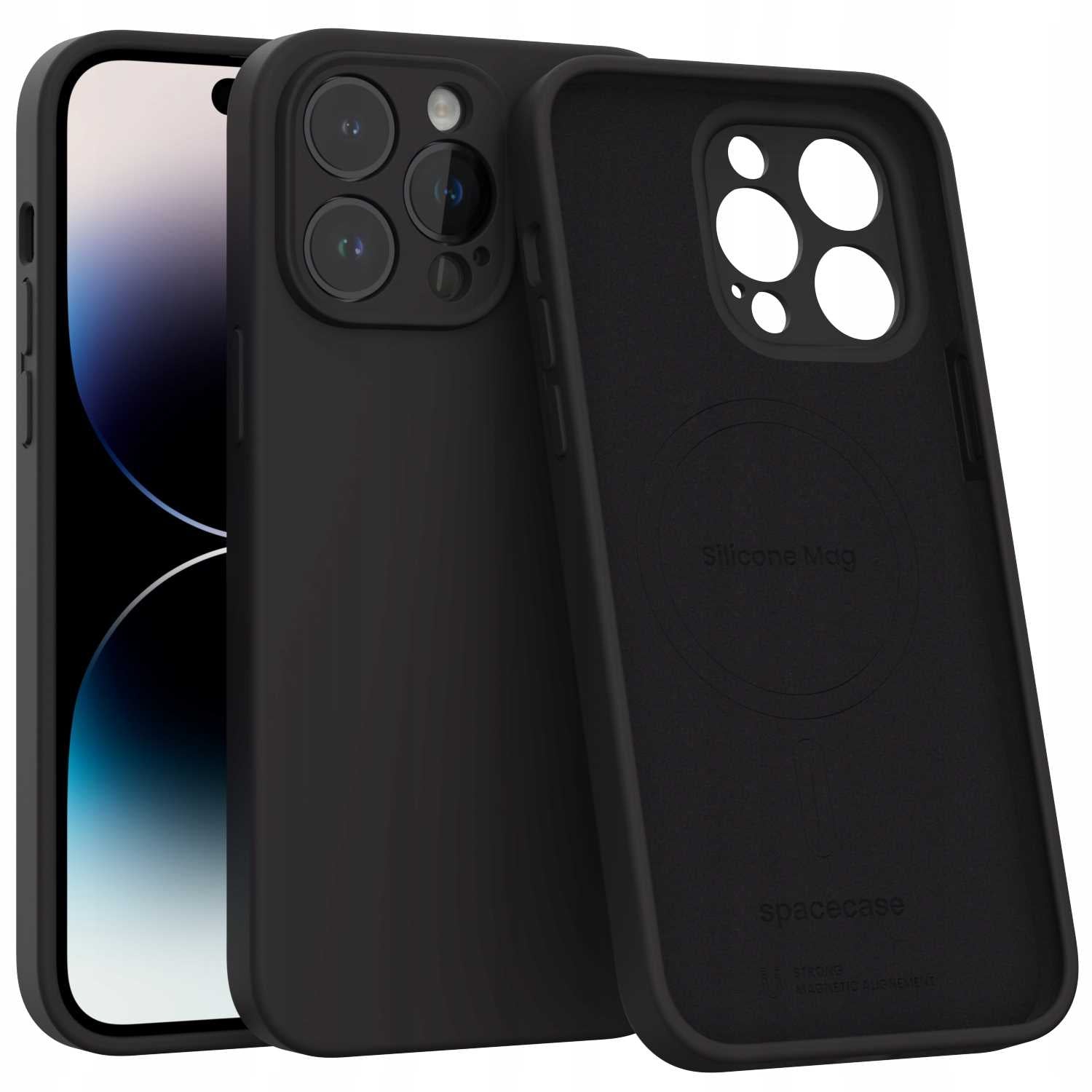 Spacecase Silicone Mag iPhone 14 Pro Max black
