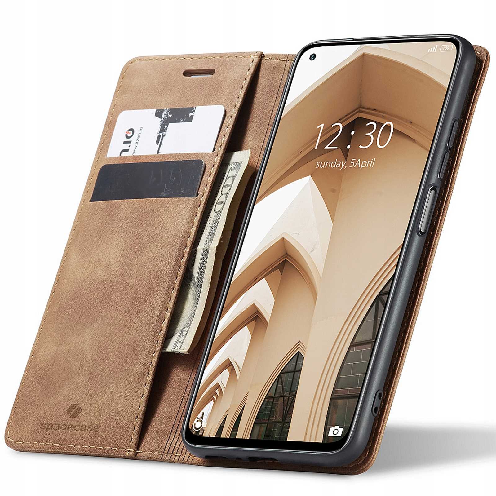 Spacecase Wallet Mi 10T/10T Pro light brown
