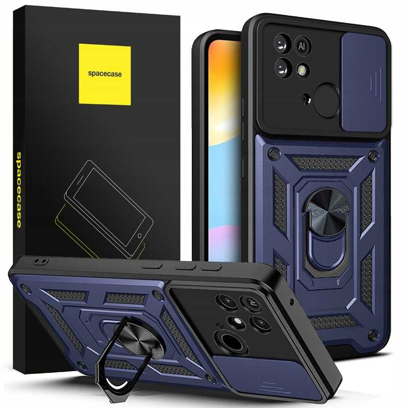 Spacecase Camring Redmi 10C/Poco C40 blue
