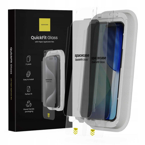 Spacecase QuickFit Privacy Glass iPhone 16 Pro / 17 / 17 Pro