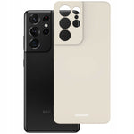 Spacecase Silicone Case Galaxy S21 Ultra bone