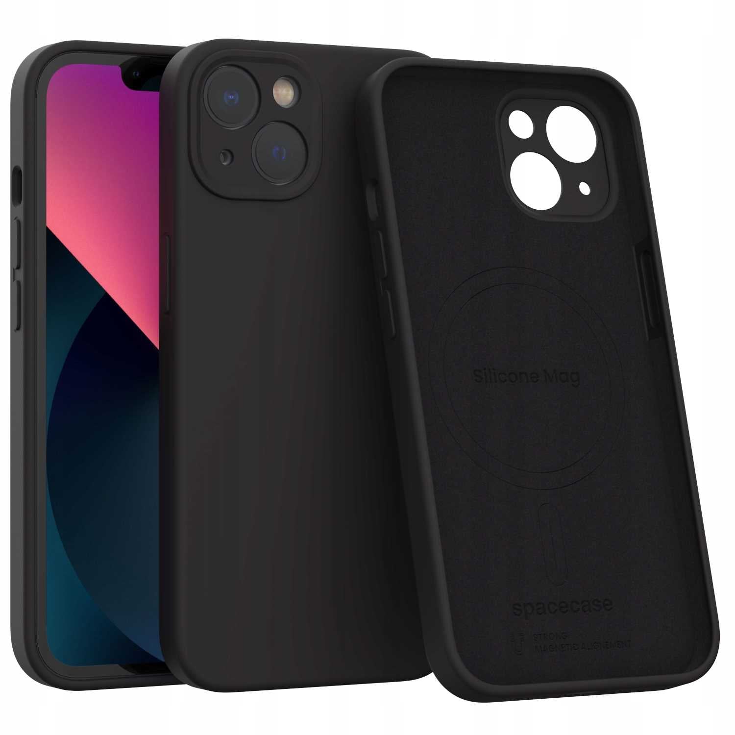 Spacecase Silicone Mag iPhone 13 black