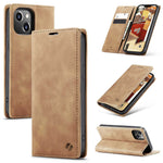 Spacecase Wallet iPhone 14 Plus light brown