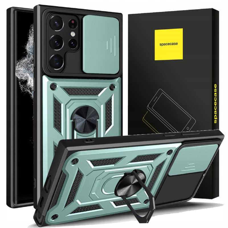 Spacecase Camring Galaxy S22 Ultra green