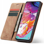 Spacecase Wallet Galaxy A70 light brown