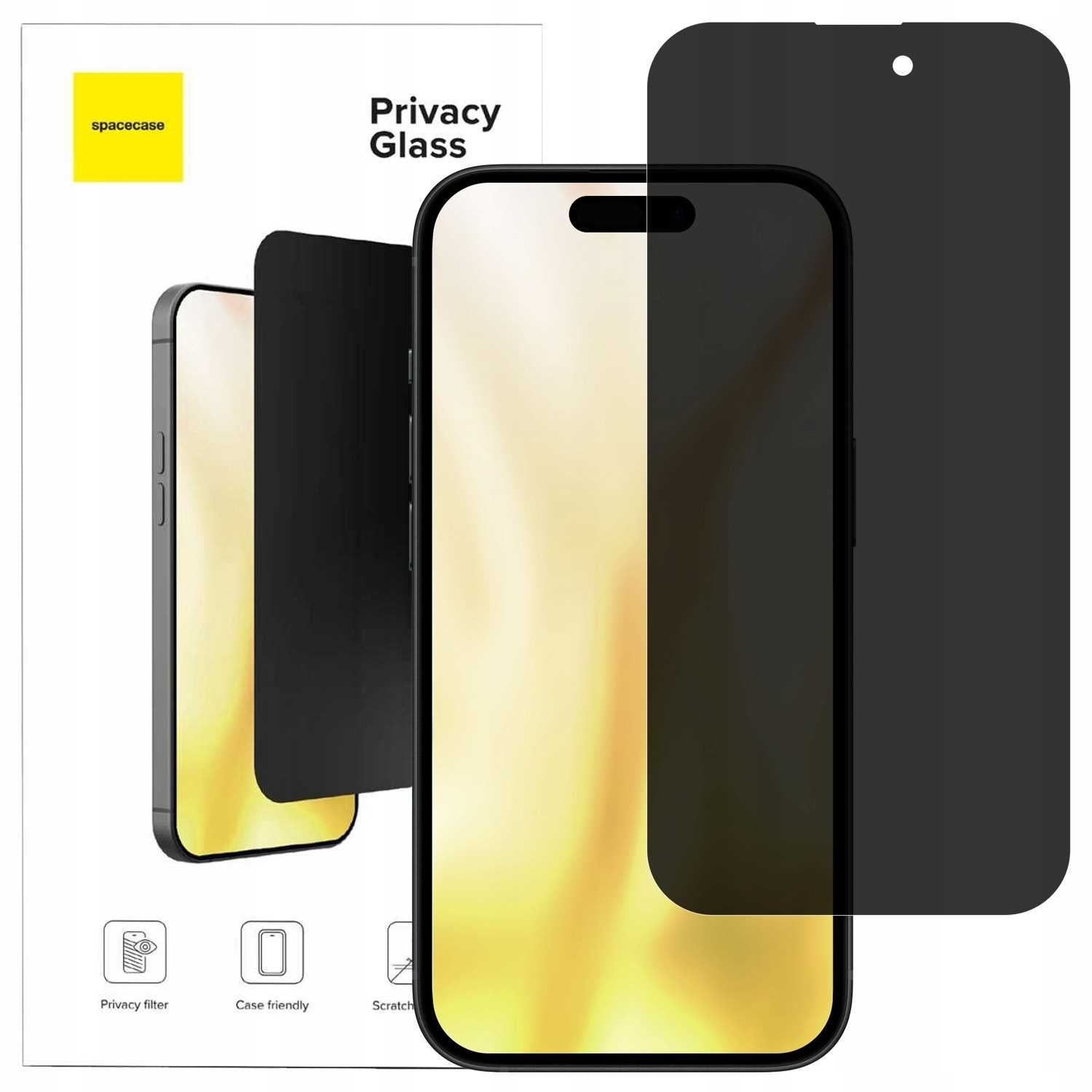 Spacecase Glass Privacy iPhone 15 Pro