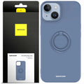 Spacecase Silicone Ring iPhone 14 blue