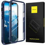 Spacecase Guardian 360 iPhone 13 Pro niebieski