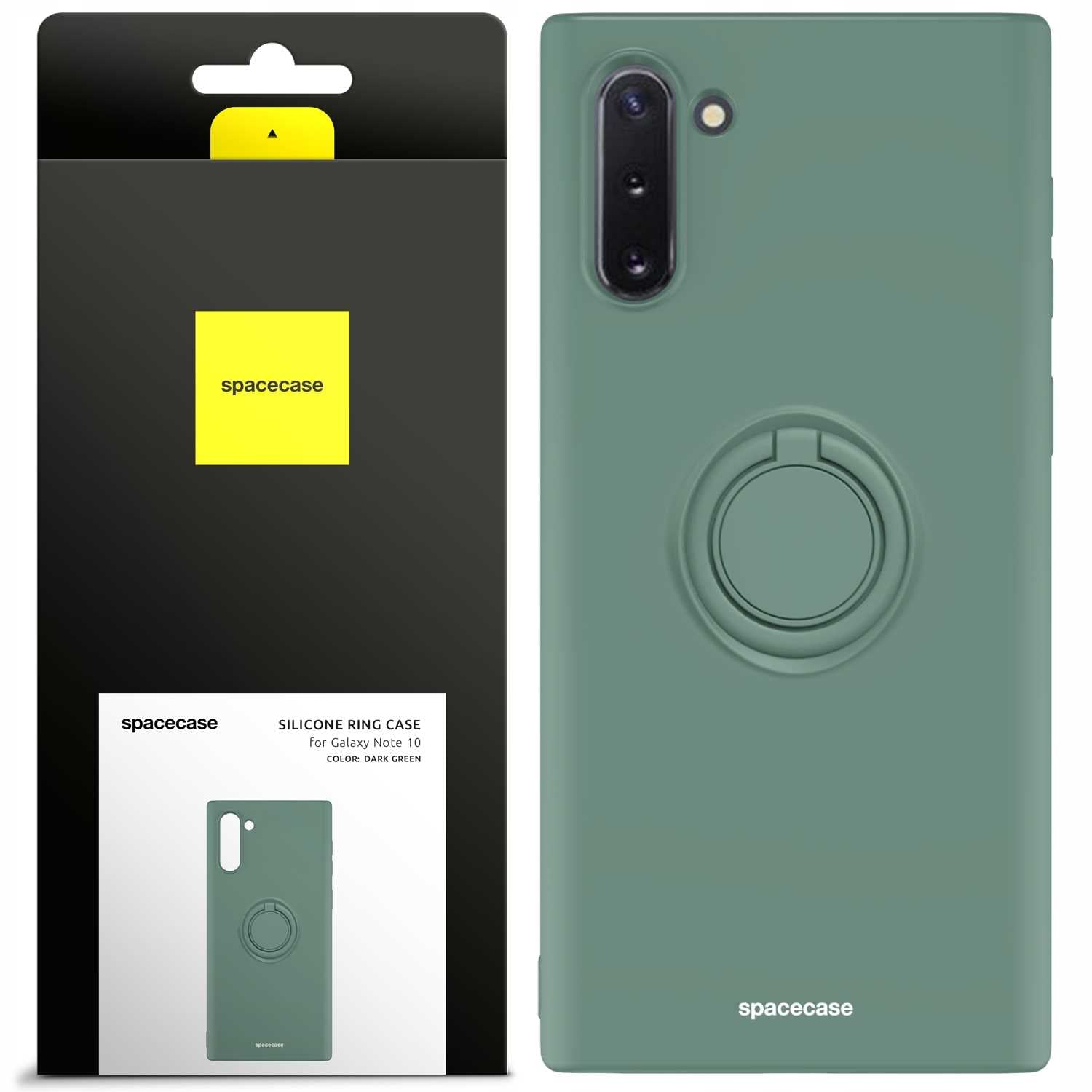 Spacecase Silicone Ring Galaxy Note 10 dark green