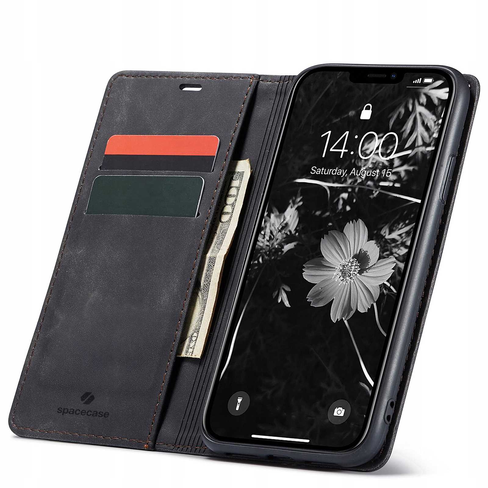 Spacecase Wallet iPhone 11 black