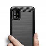 Spacecase Carbon Galaxy A71 czarny