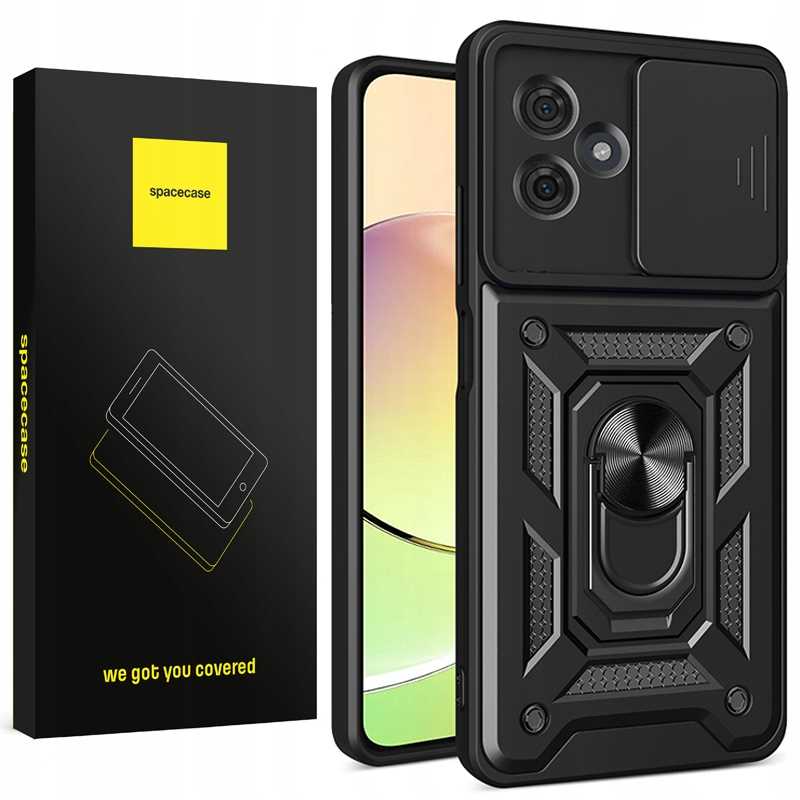 Spacecase Camring Motorola Moto G54 black