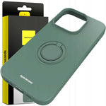 Spacecase Silicone Ring iPhone 15 Pro dark green