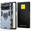 Spacecase X-Ring Poco X4 Pro 5G niebieski