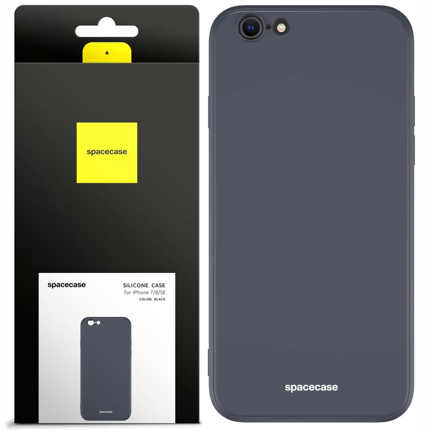 Spacecase Silicone Case iPhone 7/8/SE black