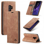 Spacecase Wallet Galaxy S9+ light brown