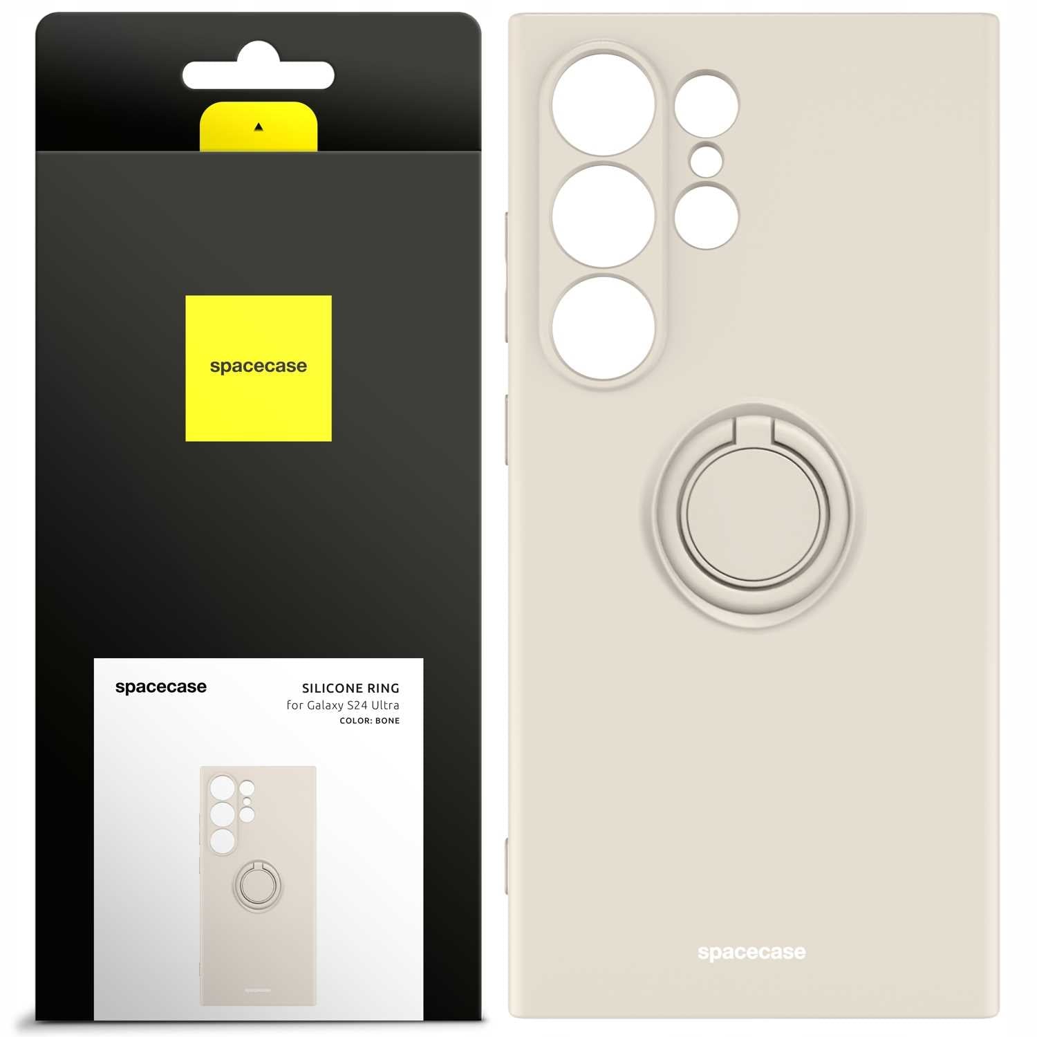 Spacecase Silicone Ring Galaxy S24 Ultra bone