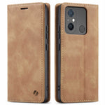 Spacecase Wallet Redmi 12C light brown