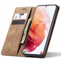 Spacecase Wallet Galaxy S21+ light brown