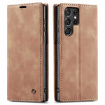Spacecase Wallet Galaxy S22 Ultra light brown