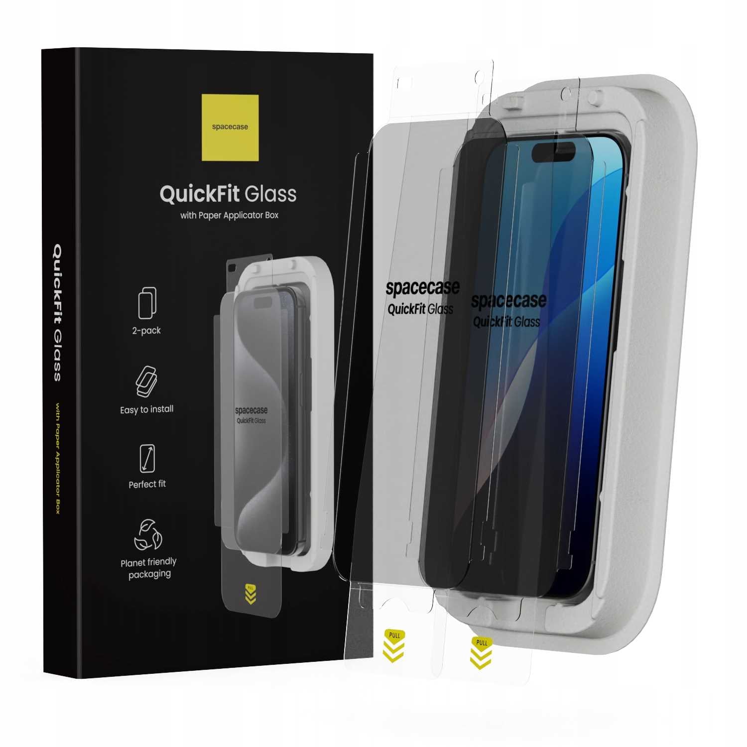 Spacecase QuickFit Privacy Glass iPhone 16 Pro Max