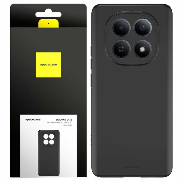 Spacecase Silicone Case 3.0 POCO M8/RM Note 15 4G/5G black