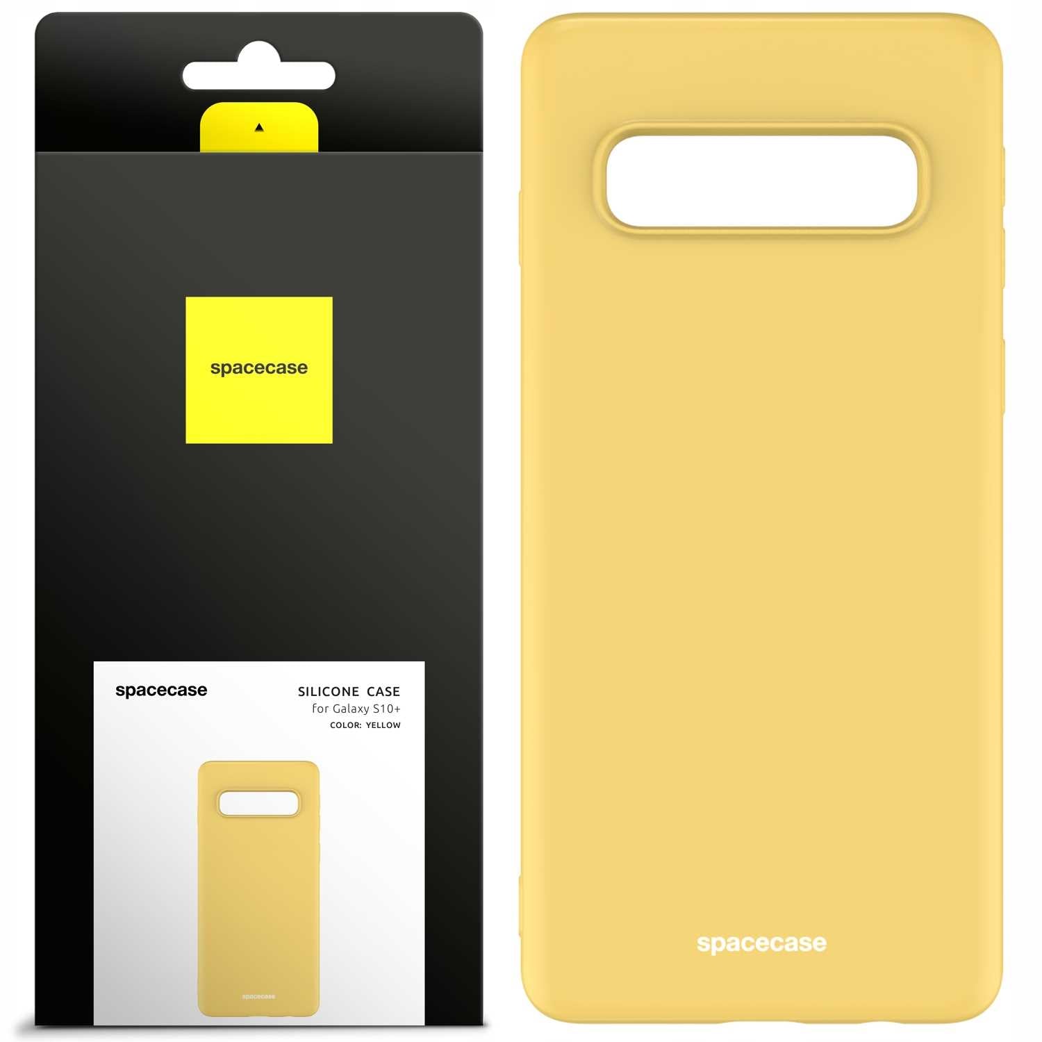 Spacecase Silicone Case Galaxy S10+ yellow