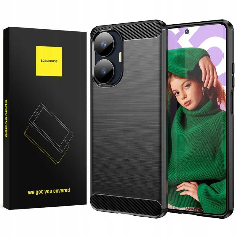 Spacecase Carbon Realme C55 black