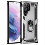 Spacecase Ring NX Galaxy S22 Ultra srebrny