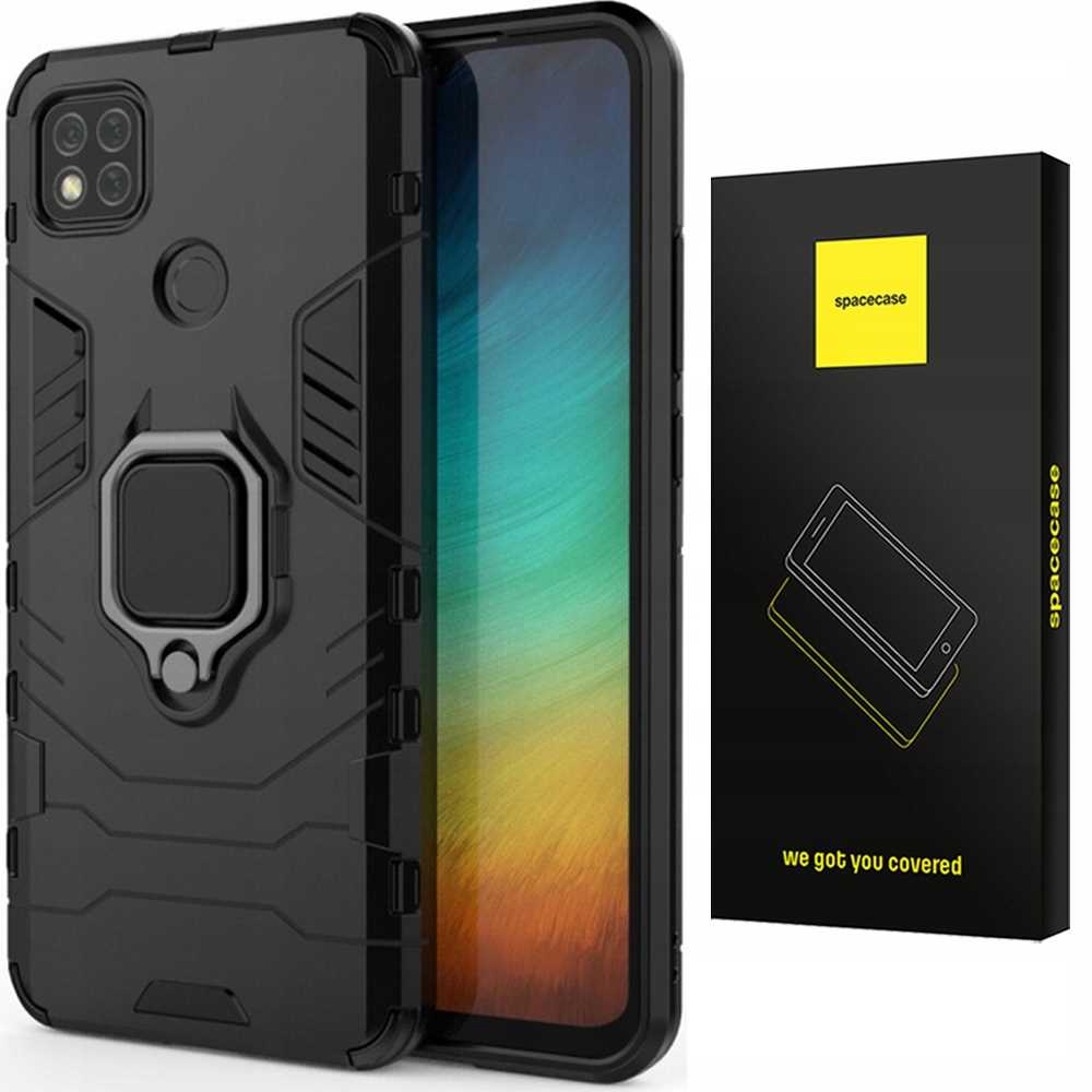 Spacecase X-Ring Redmi 9C/10A czarny