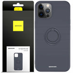 Spacecase Silicone Ring iPhone 12 Pro Max black