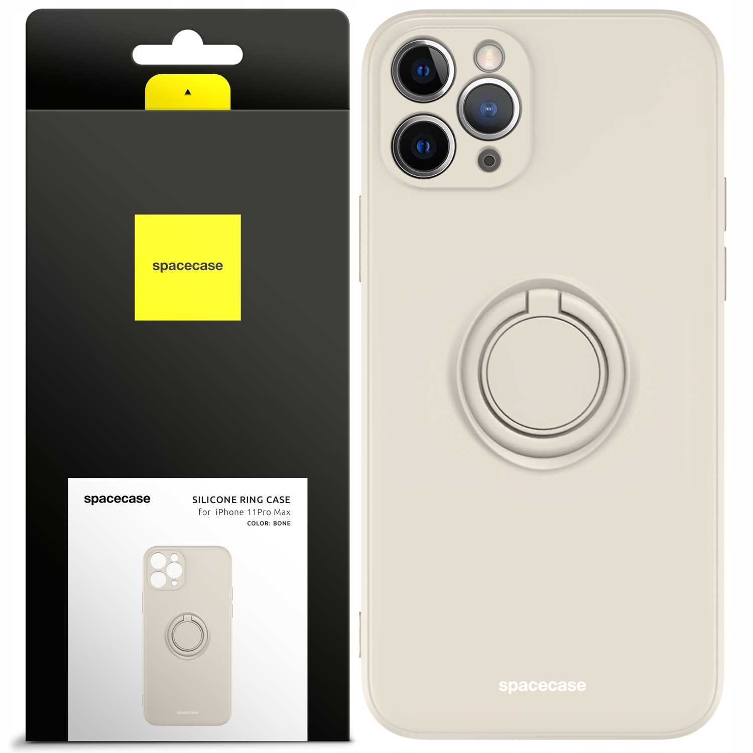 Spacecase Silicone Ring iPhone 11 Pro Max bone