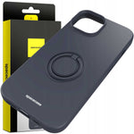 Spacecase Silicone Ring iPhone 15 black