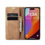 Spacecase Wallet iPhone 15 Pro light brown