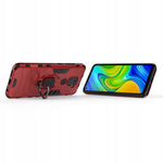 Spacecase X-Ring Redmi Note 9 czerwony