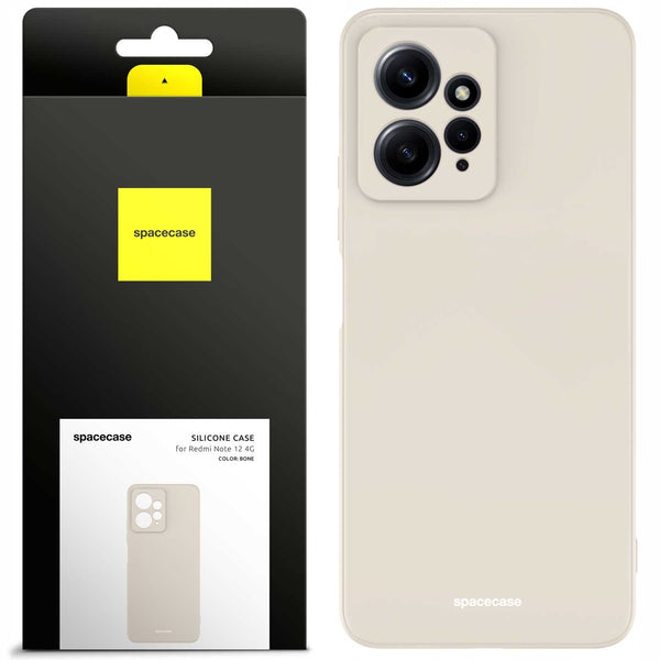 Spacecase Silicone Case Redmi Note 12 4G bone