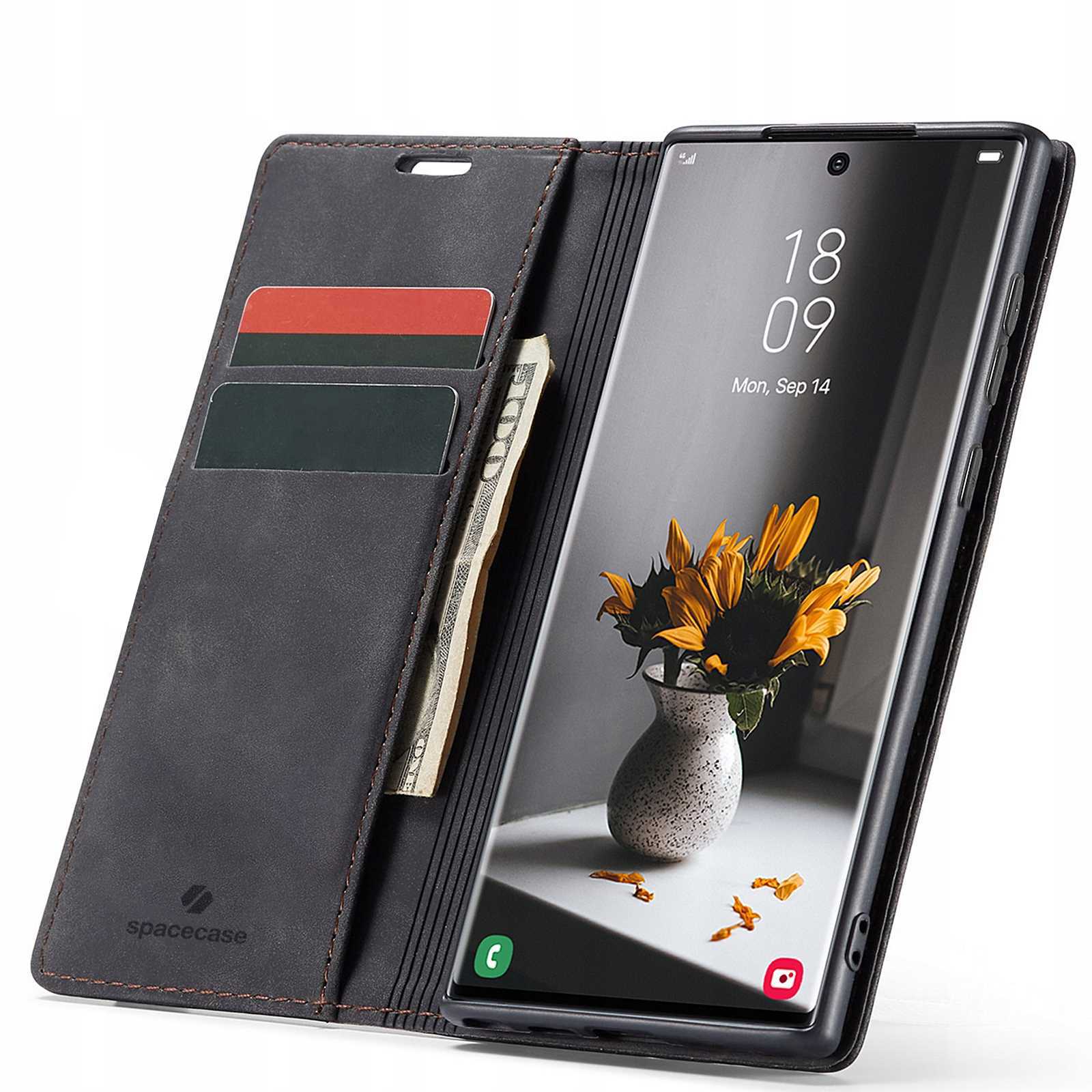 Spacecase Wallet Galaxy S22 Ultra black