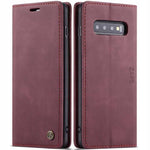 Spacecase Wallet Galaxy S10e wiśniowy