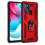 Spacecase Ring NX Moto G60s czerwony