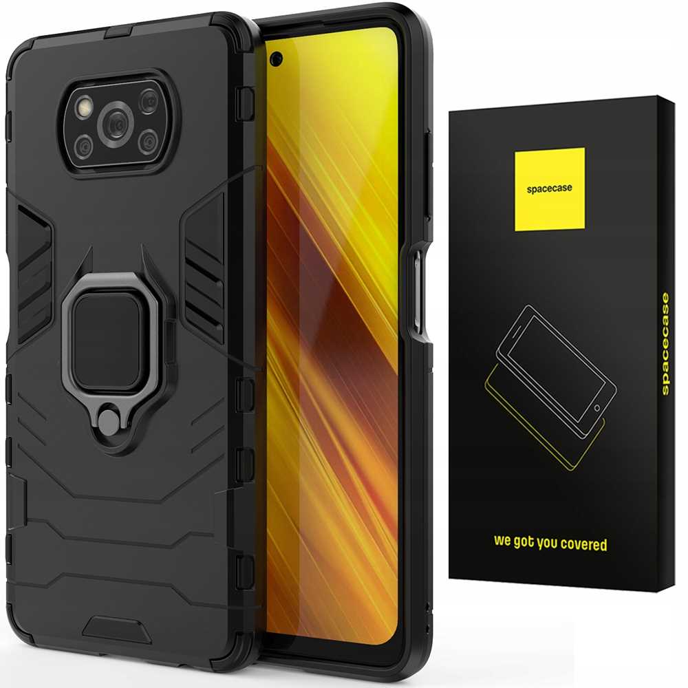 Spacecase X-Ring Poco X3 NFC/Pro czarny