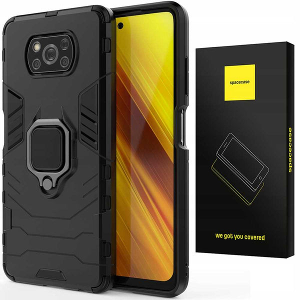 Spacecase X-Ring Poco X3 NFC/Pro czarny