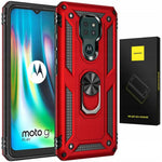 Spacecase Ring NX Moto G9 Play/E7 Plus czerwony