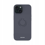 Spacecase Silicone Ring iPhone 15 black
